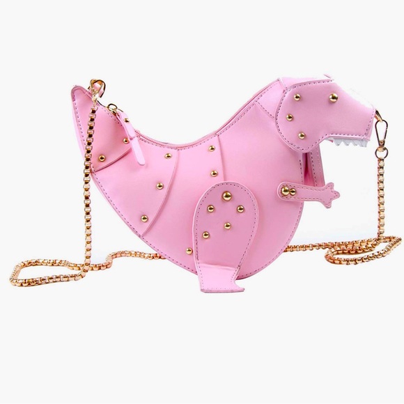 Pink Tyrannosaurus dinosaur 🦖 Crossbody bag - Picture 6 of 6